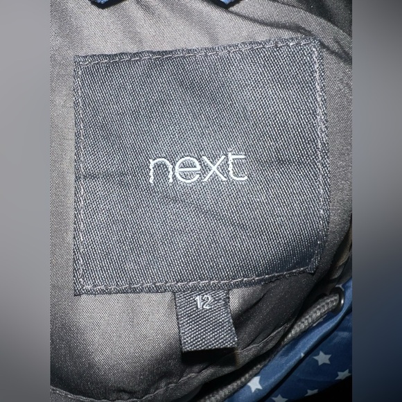 (NWOT) Next Windbreaker Jacket Blue/White
Star Print Lightweight Size 12 (Large) - Picture 3 of 3